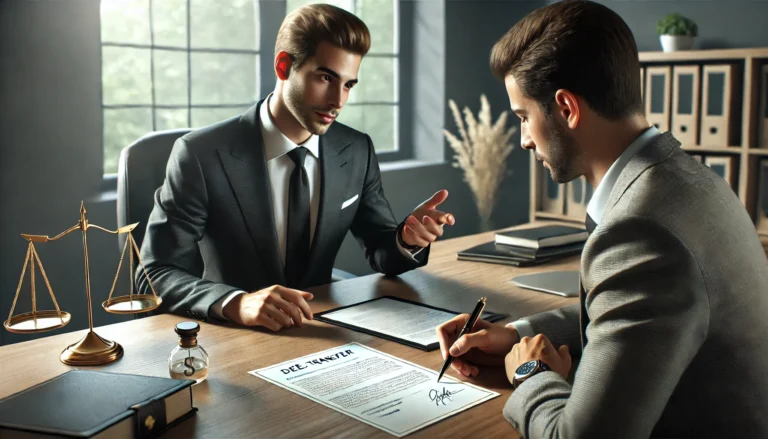 how much does a lawyer charge to transfer a deed​